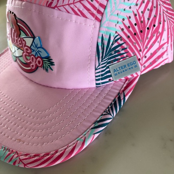 Alter Ego Pink Hawaiian Snap Back Hat Standard Size - Picture 2 of 8
